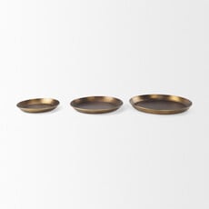 WESTON ALUMINUM TRAY BRASS 20"
