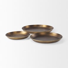 WESTON ALUMINUM TRAY BRASS 20"