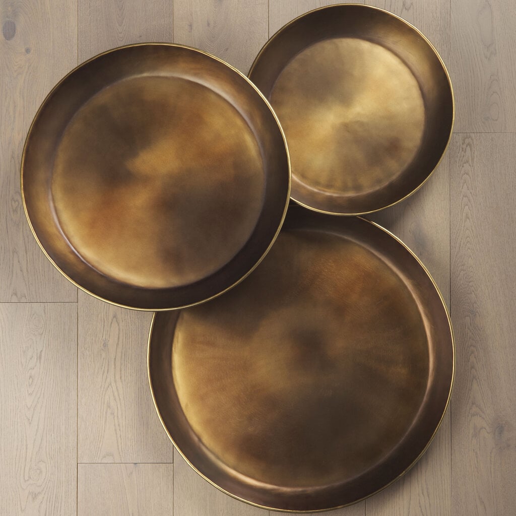 WESTON ALUMINUM TRAY BRASS 24"