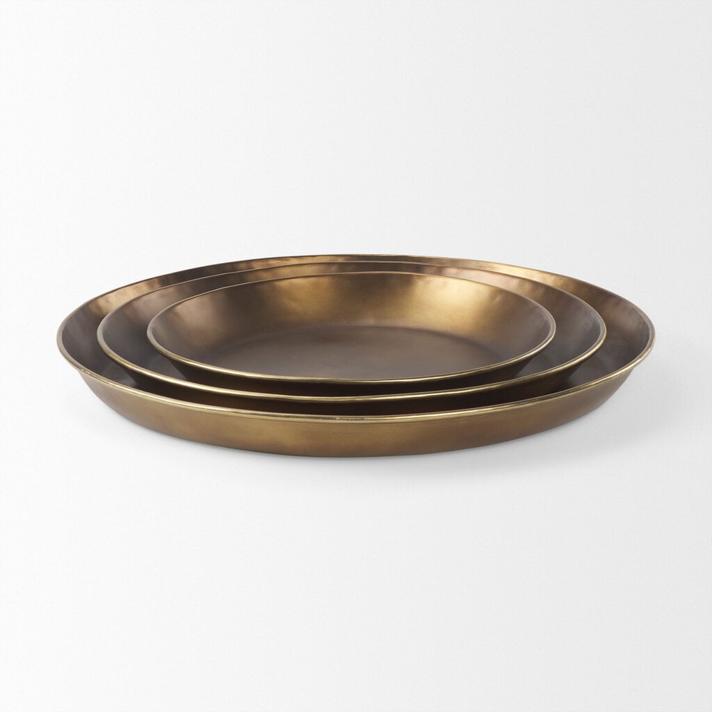 WESTON ALUMINUM TRAY BRASS 24"