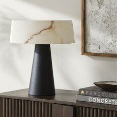 JESMOND ACCENT TABLE LAMP STONE SHADE