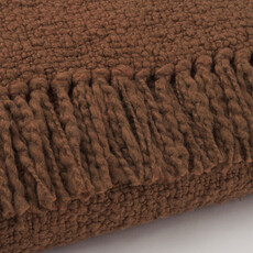 SOMER COTTON WOVEN THROW UMBER
