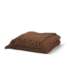 SOMER COTTON WOVEN THROW UMBER