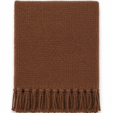 SOMER COTTON WOVEN THROW UMBER