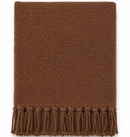 SOMER COTTON WOVEN THROW UMBER