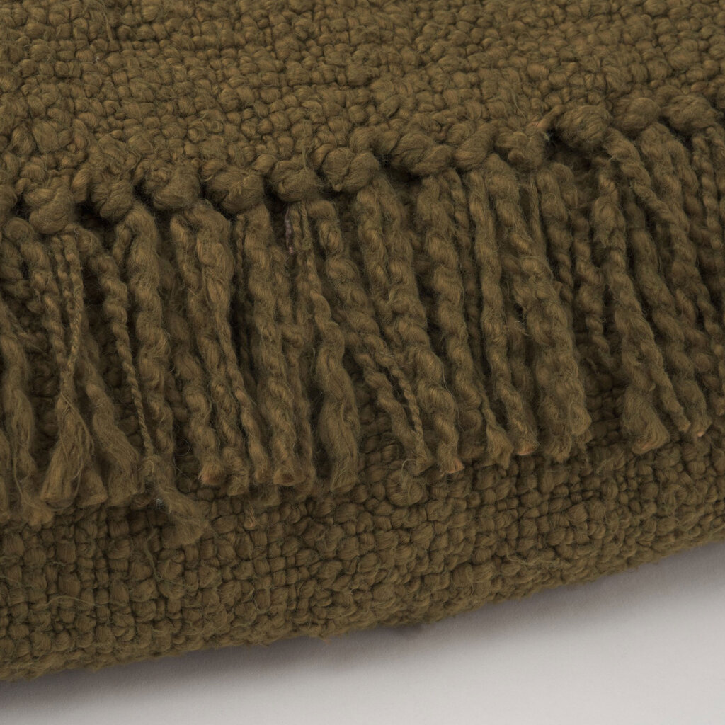 SOMER COTTON WOVEN THROW OLIVE
