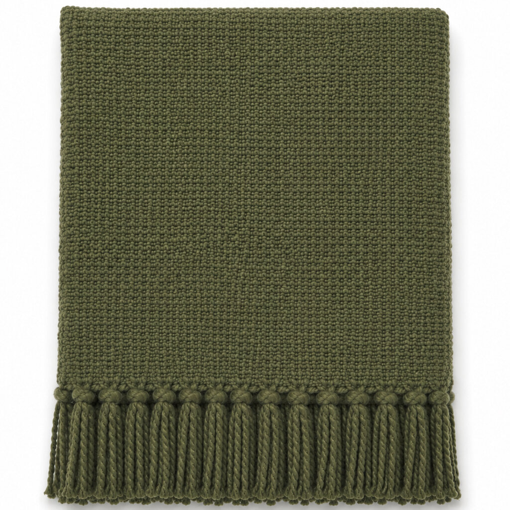 SOMER COTTON WOVEN THROW PINE