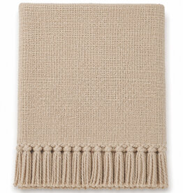 SOMER COTTON WOVEN THROW BEIGE