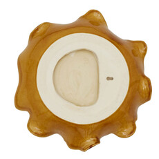 GOLDEN CREST RUFFLE DECORATIVE BOWL