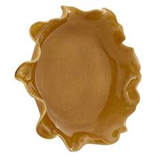 GOLDEN CREST RUFFLE DECORATIVE BOWL