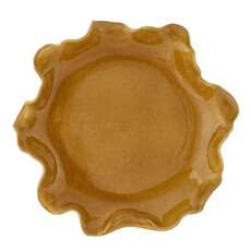 GOLDEN CREST RUFFLE DECORATIVE BOWL