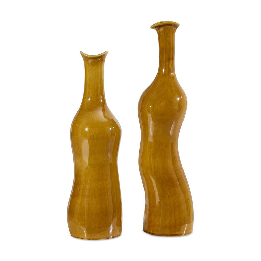 SIENNA FLOW BOTTLE VASES SET-2