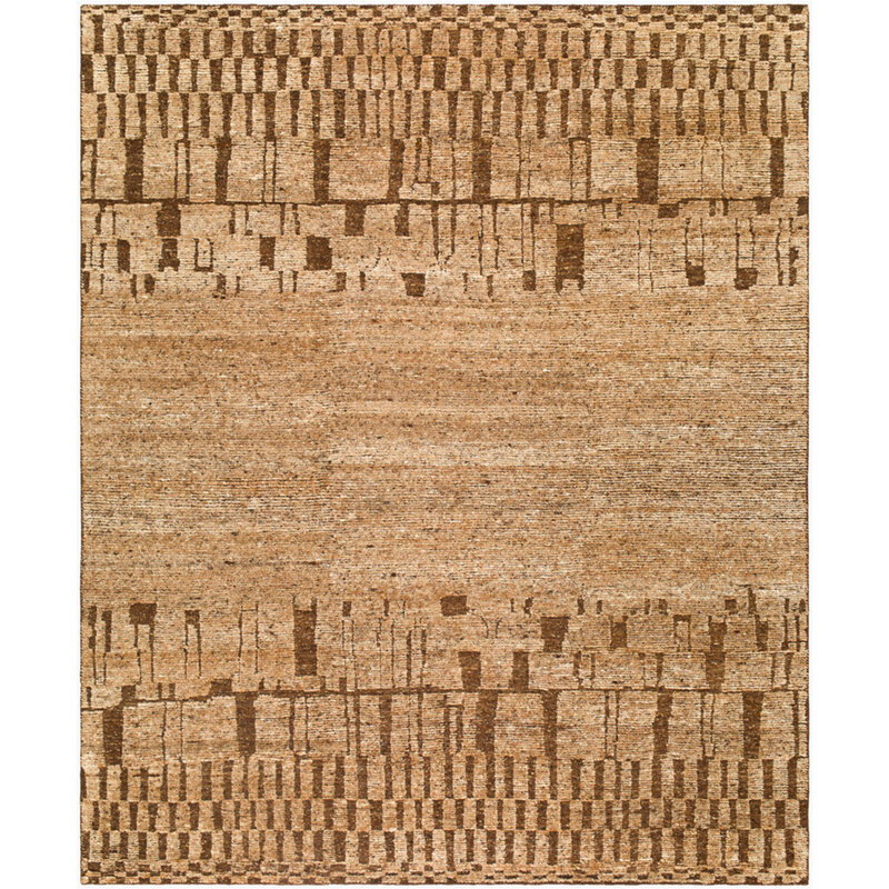 KAVARI WOOL RUG BROWN