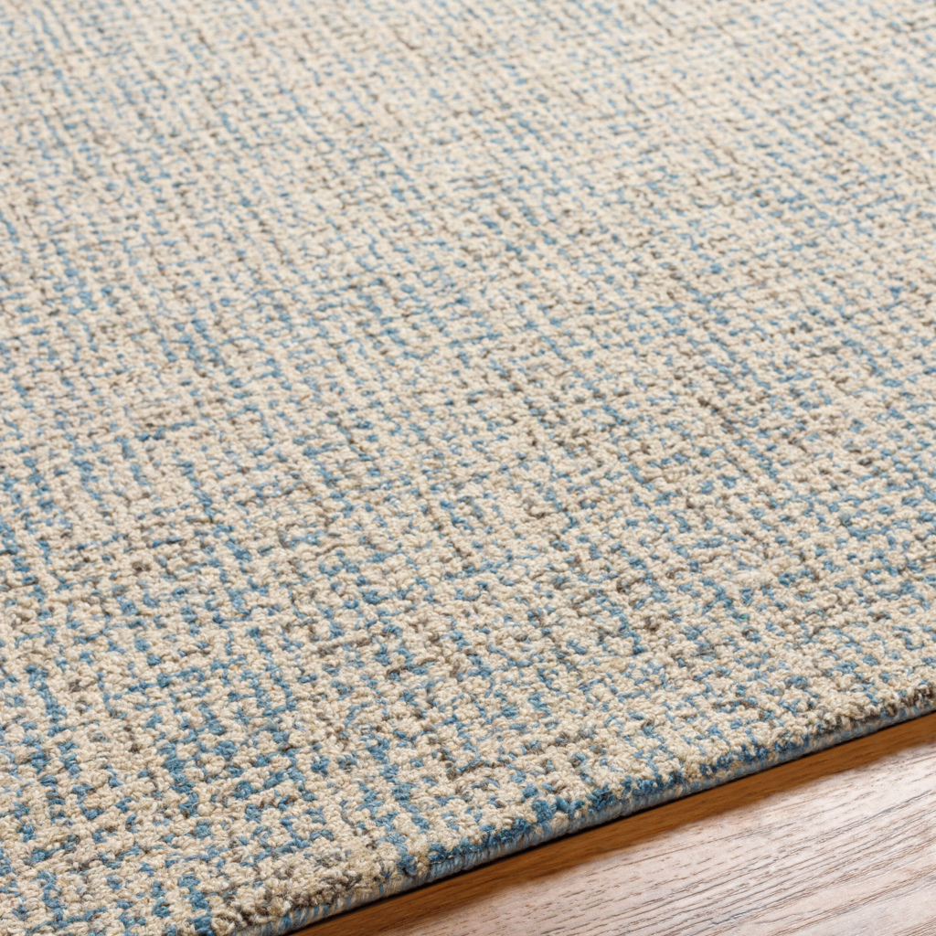 ANNE GRID RUG BLUE