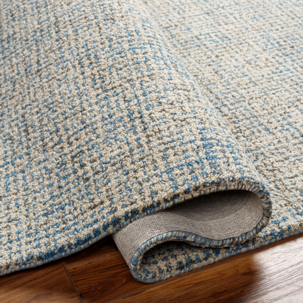 ANNE GRID RUG BLUE