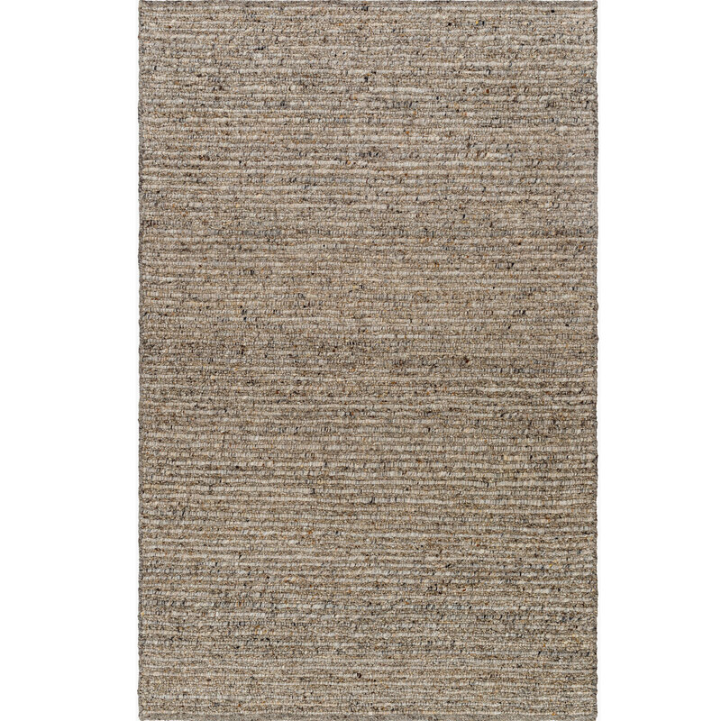 MIRA WOOL RUG DARK BROWN