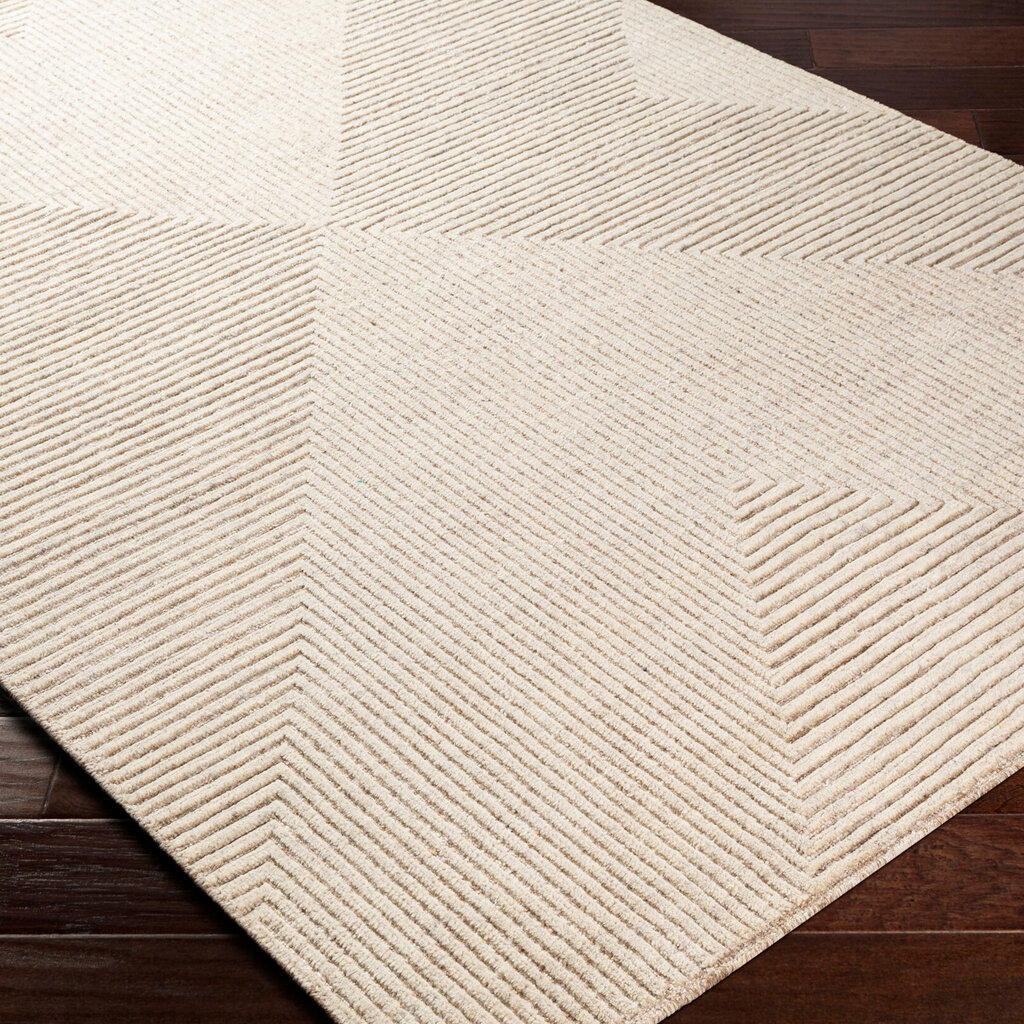 ADAM HANDMADE GEOMETRIC RUG NATURAL SAND