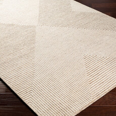 ADAM HANDMADE GEOMETRIC RUG NATURAL SAND