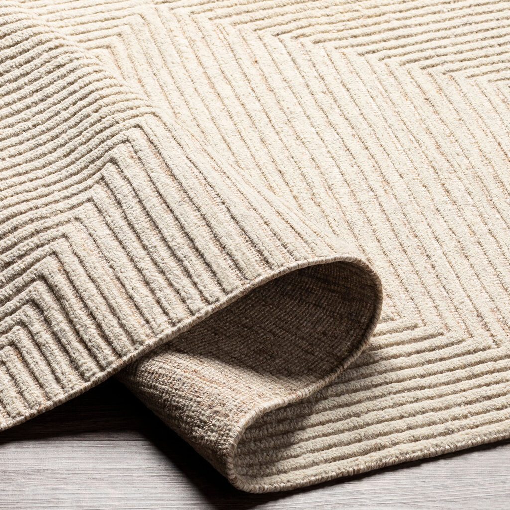 ADAM HANDMADE GEOMETRIC RUG NATURAL SAND