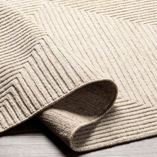 ADAM HANDMADE GEOMETRIC RUG NATURAL SAND
