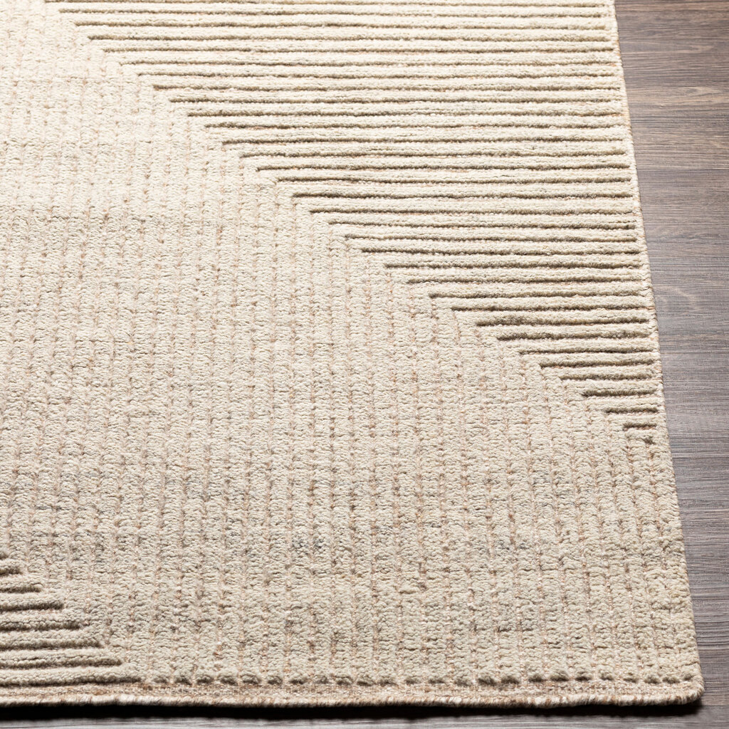 ADAM HANDMADE GEOMETRIC RUG NATURAL SAND