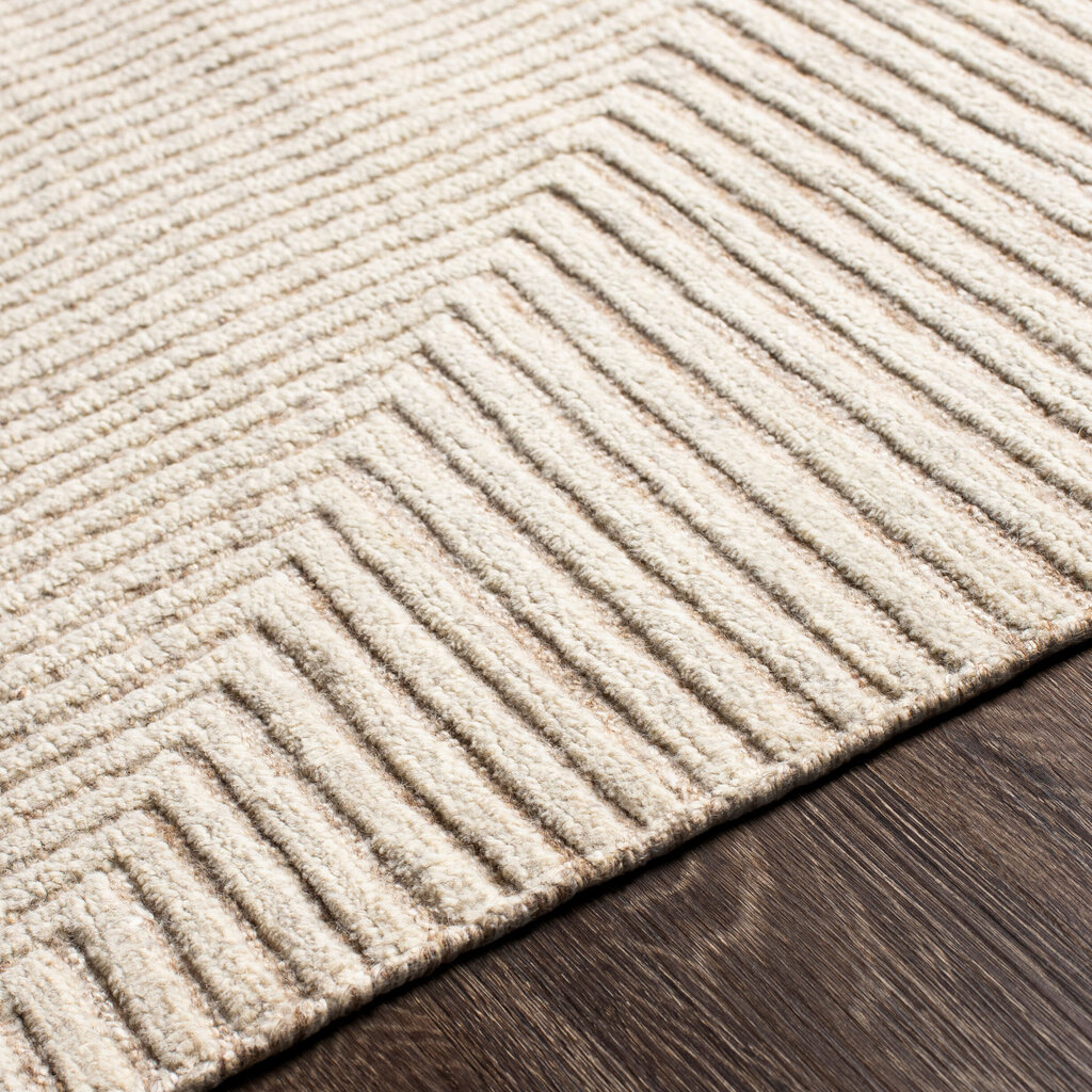 ADAM HANDMADE GEOMETRIC RUG NATURAL SAND