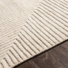 ADAM HANDMADE GEOMETRIC RUG NATURAL SAND