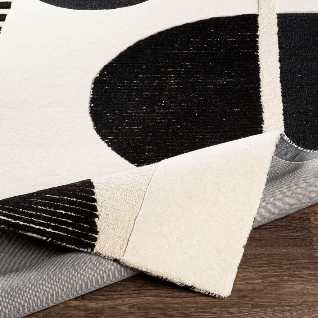 BRONXE ART DECO RUG BLACK & CREAM