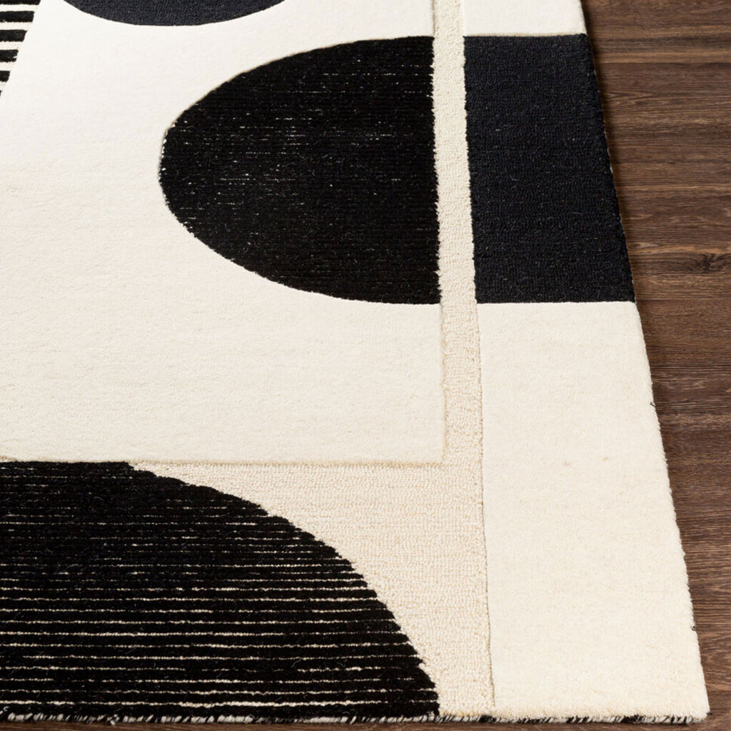 BRONXE ART DECO RUG BLACK & CREAM