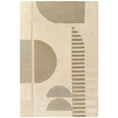 BRONXE ART DECO RUG TAUPE & CREAM