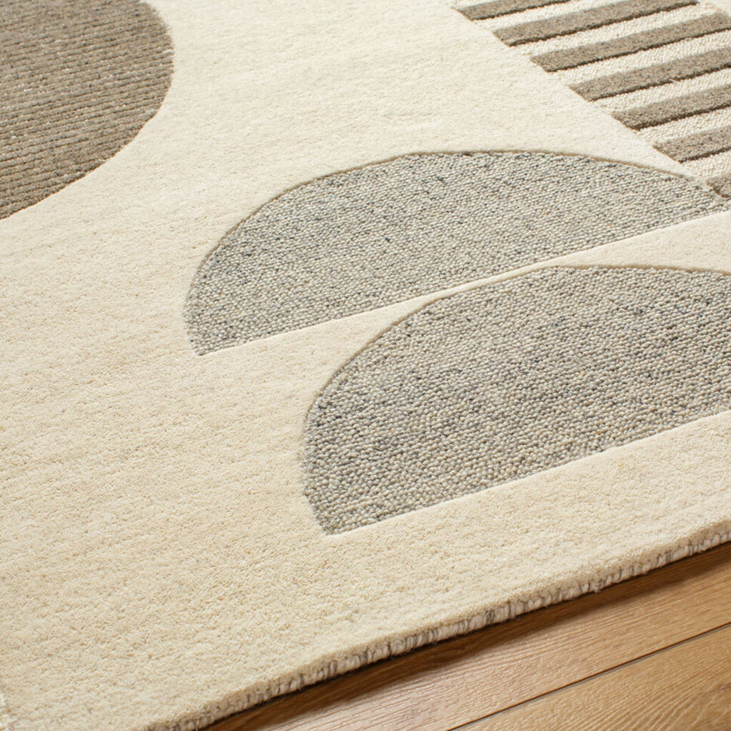 BRONXE ART DECO RUG TAUPE & CREAM