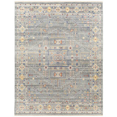 KUSHAL HANDMADE RUG SLATE IVORY