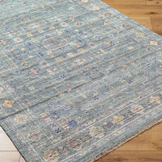 KUSHAL HANDMADE RUG SLATE IVORY