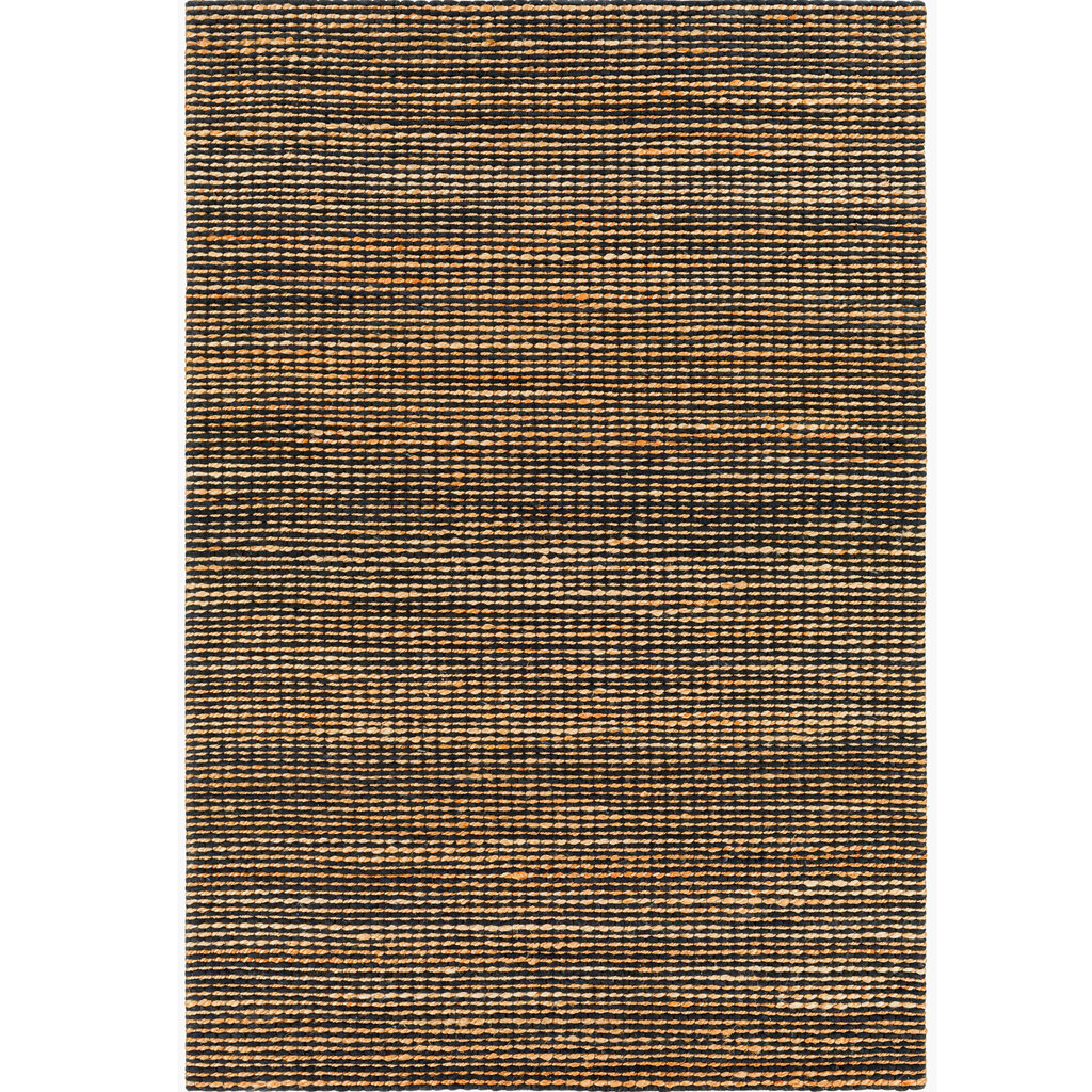 MADEIRA HANDWOVEN JUTE RUG TAN & BLACK