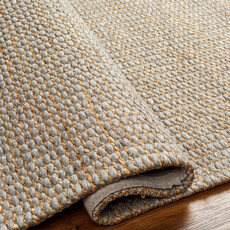 MADEIRA HANDWOVEN JUTE RUG TAN & GREY