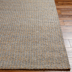 MADEIRA HANDWOVEN JUTE RUG TAN & GREY