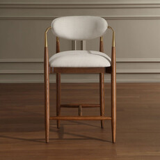 MOXIE WALNUT COUNTER STOOL