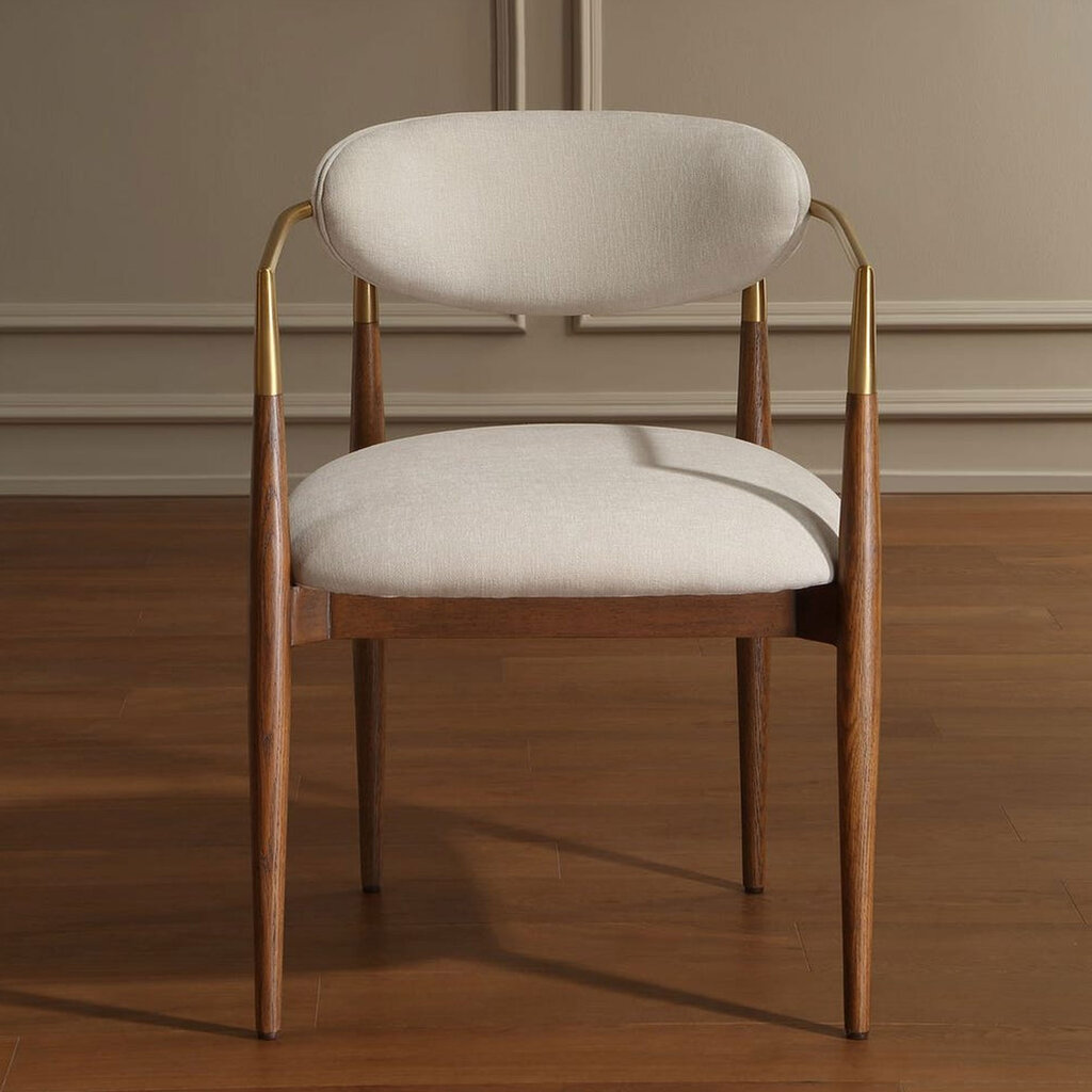 MOXIE WALNUT DINING ARM CHAIR