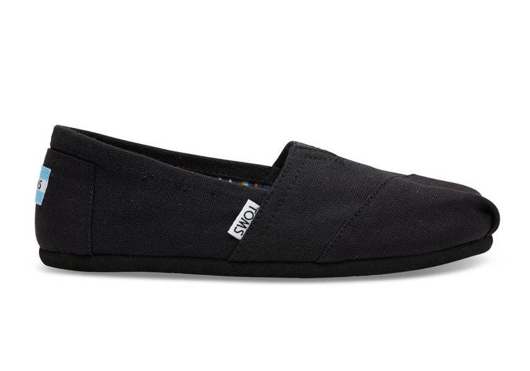 Toms Toms Women's Classic Black on Black Canvas