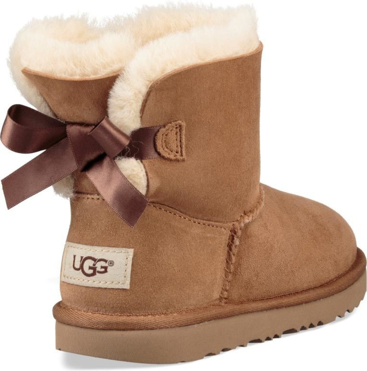 Shop UGG Toddler Mini Bailey Bow II Boots 1017397CHEI brown