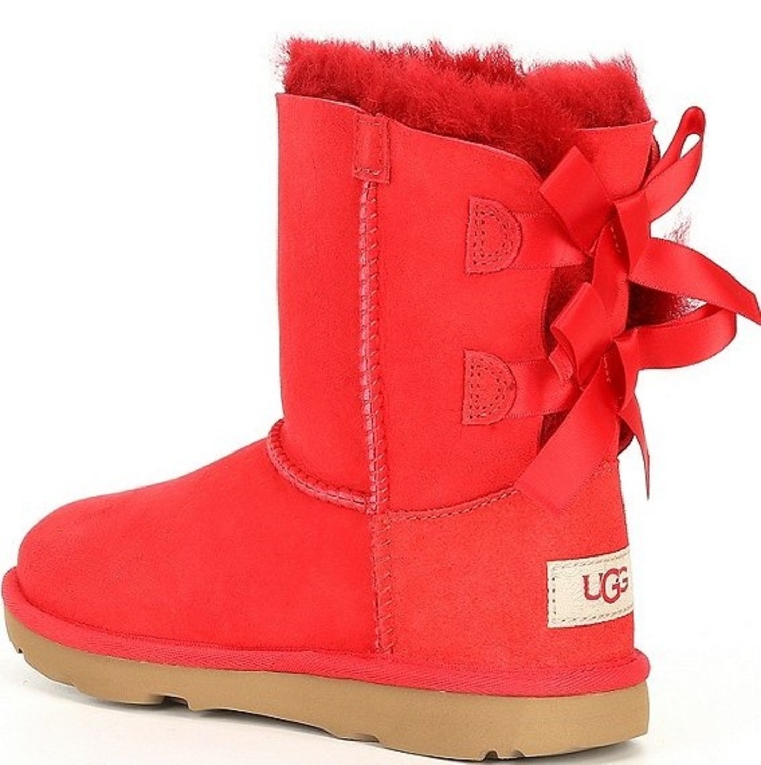 UGG Customizable Bailey Bow Short Ribbon Red Boots - Women's – MyCozyBoots