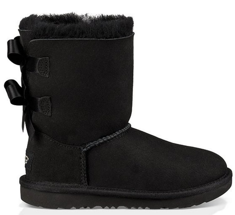 UGG UGG Girl's Bailey Bow II Black