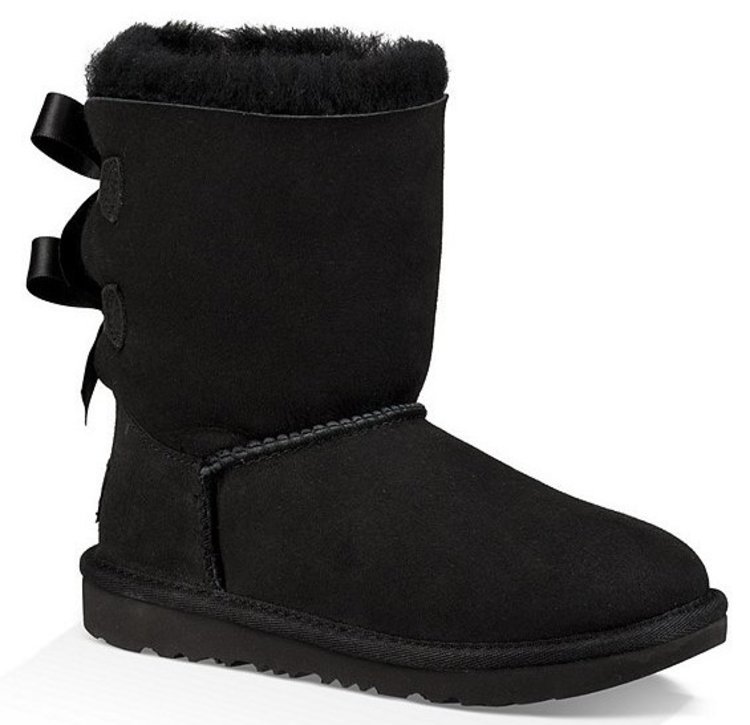 UGG UGG Girl's Bailey Bow II Black