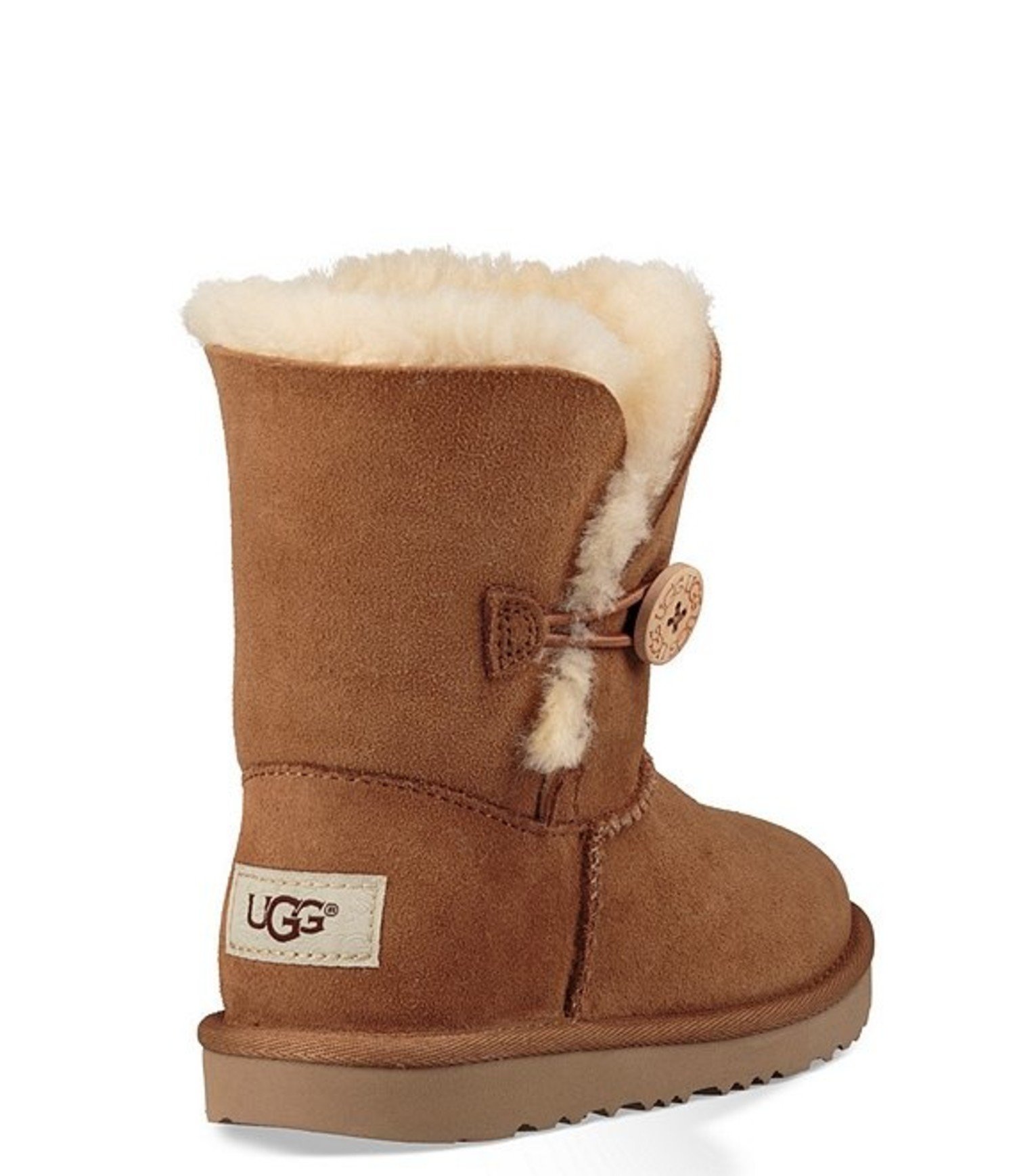 UGG Toddler Girl's Bailey Button II Chestnut - Continental Shoes