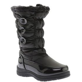 Tundra Tundra Girl's Chelsea Black Waterproof  Boot