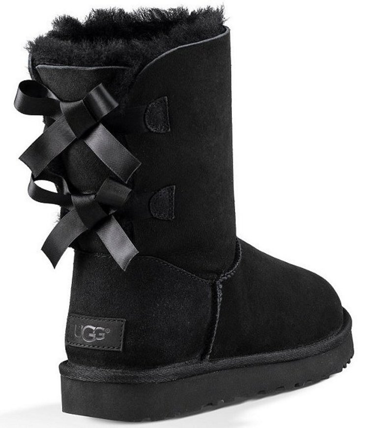 black ugg bailey bow boots