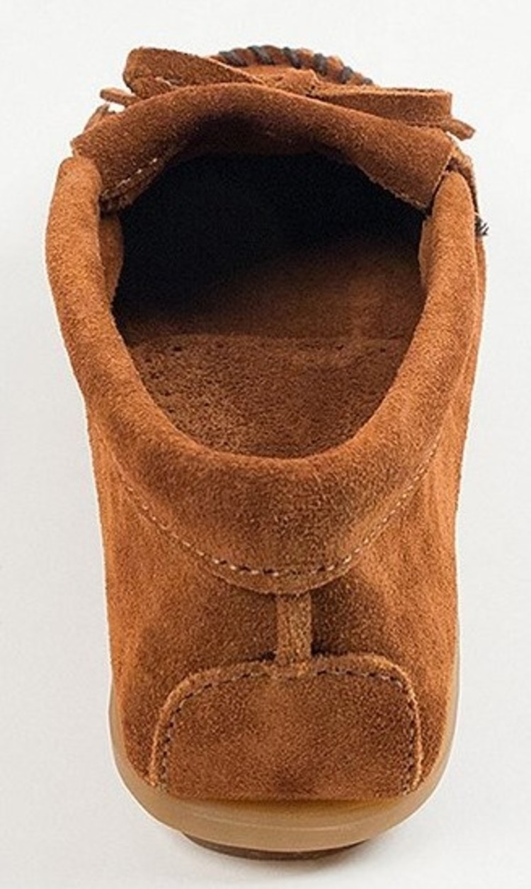 Minnetonka Minnetonka Women's Kilty Suede Moccasins Brown