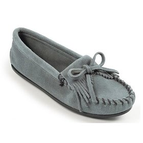 Minnetonka Minnetonka Women's Kilty Suede Moccasins Storm Blue