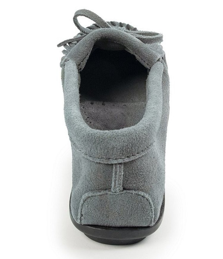 Minnetonka Minnetonka Women's Kilty Suede Moccasins Storm Blue