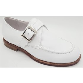 La Nuova California La Nuova California 4206 Boy's Communion Dress Shoe White